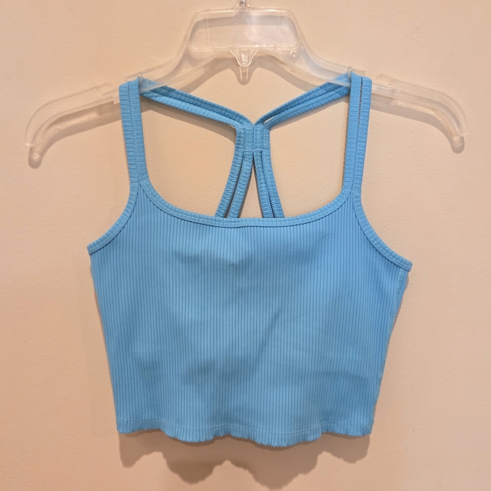 Carbon38 Turquoise Ribbed Tank - Picture 4 of 7